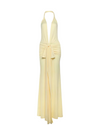 Santorini Twisted Halter Maxi
