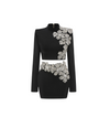 Long Sleeve Crystal Floral Two Piece