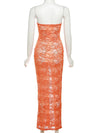 Tangerine Lace Dress