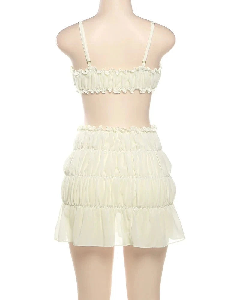 Anastasia Ruffle Two Piece Skirt Set