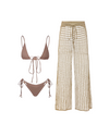 Santorini Glow 3 Piece Bikini Set - Beige
